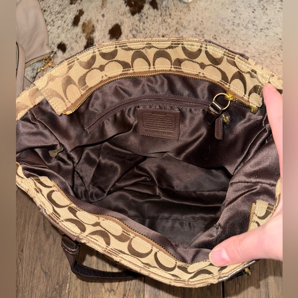 Coach Signature Gallery Logo Zip Tote F19388 - Picture 7 of 9